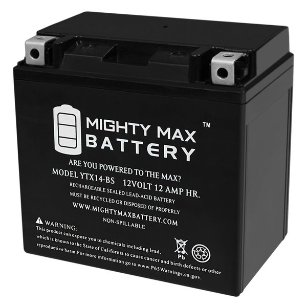 Mighty Max Battery YTX14-BS Replacement Battery for Yuasa YTX14-BS MAX3952217